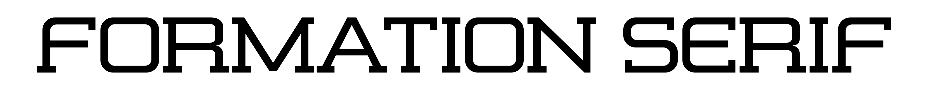 Formation Serif