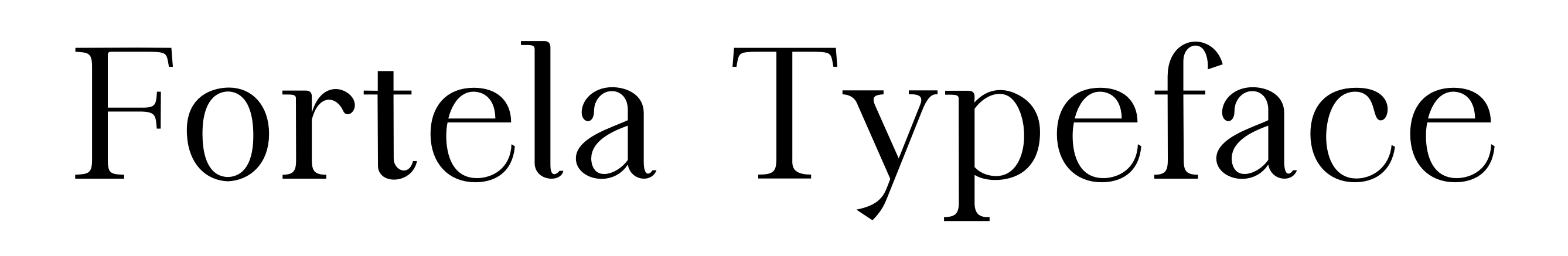 Fortela Typeface