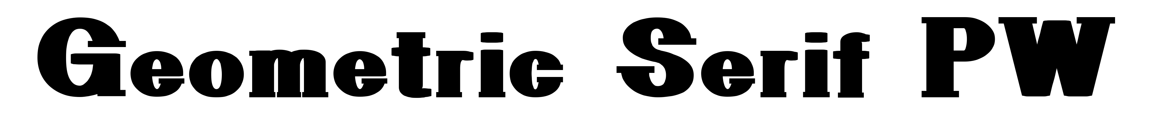 Geometric Serif PW