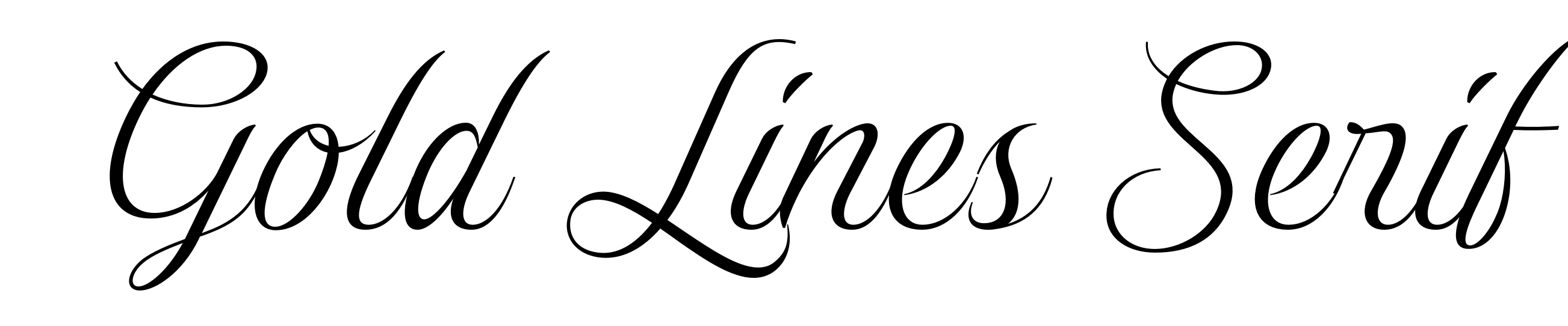 Gold Lines Serif