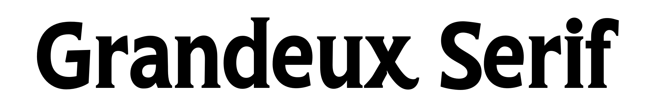 Grandeux Serif