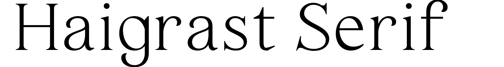 Haigrast Serif