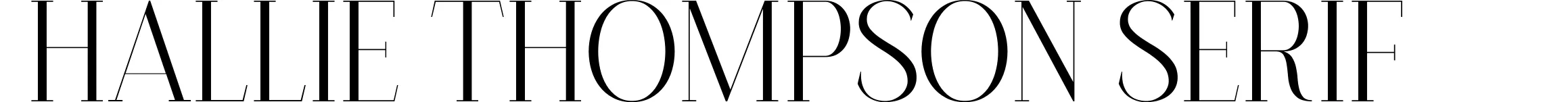 Hallie Thompson Serif