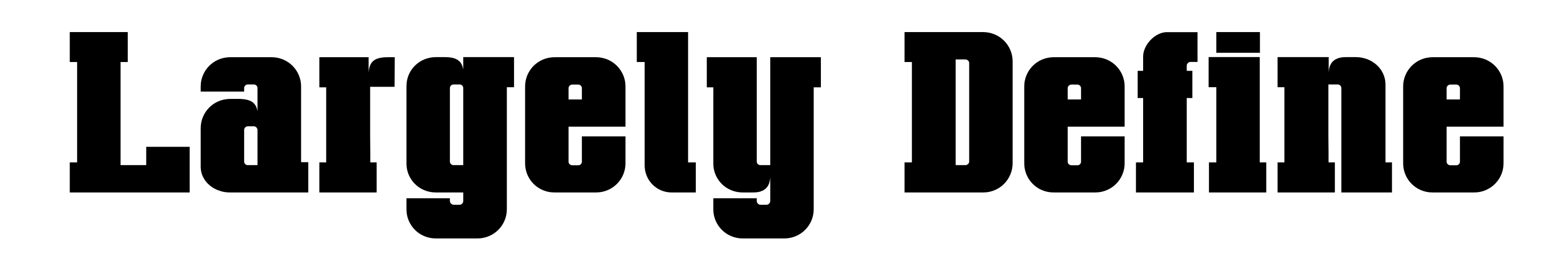 Largely Define
