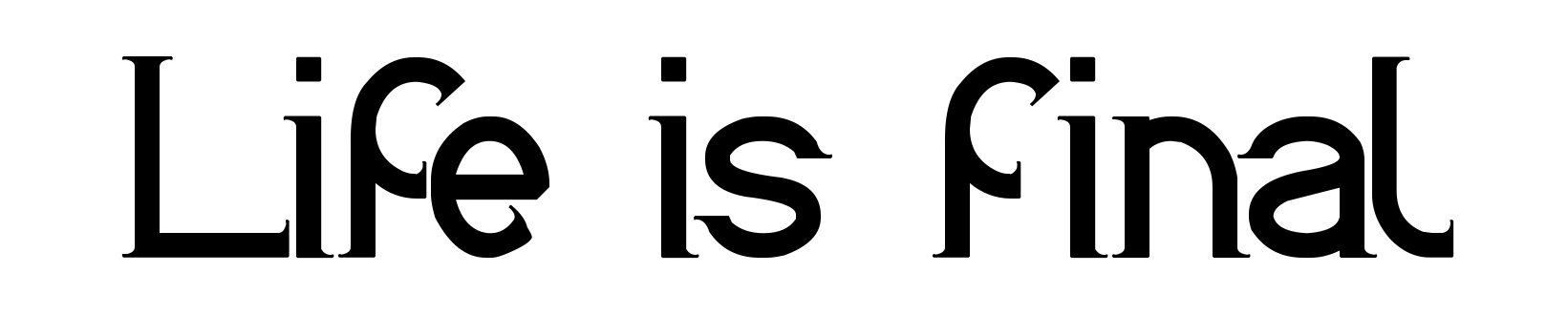 Life is final