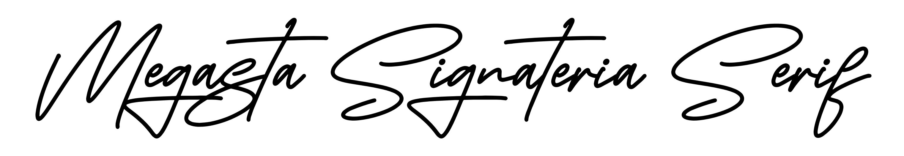 Megasta Signateria Serif