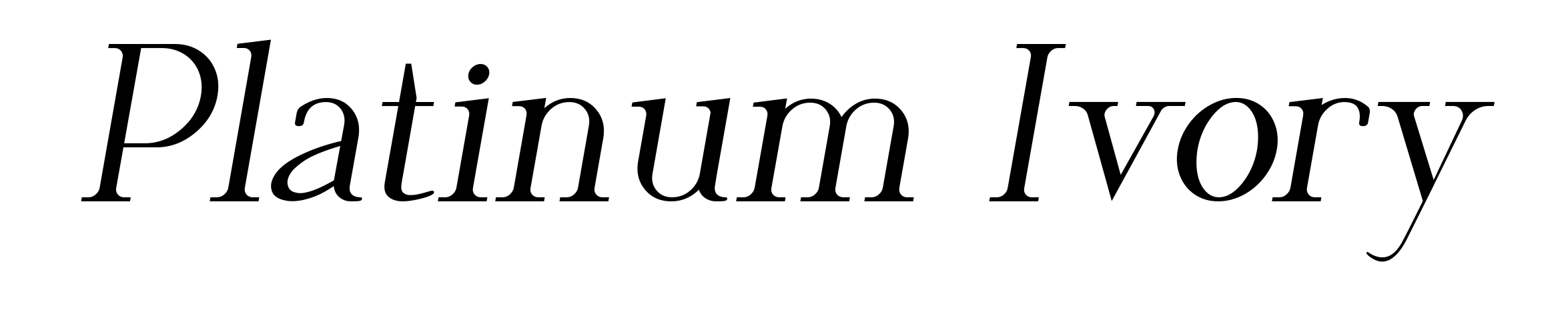 Platinum Ivory