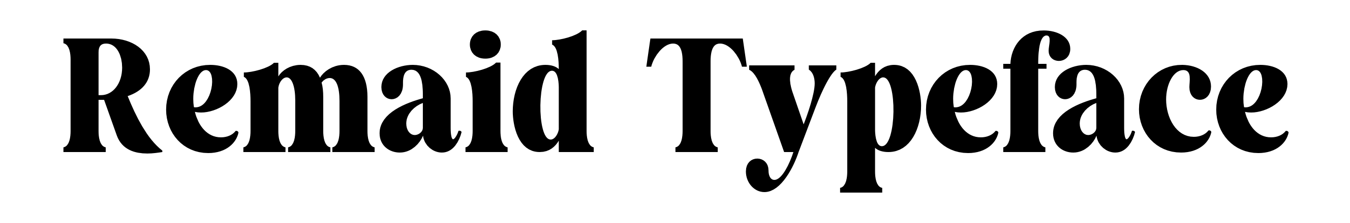 Remaid Typeface