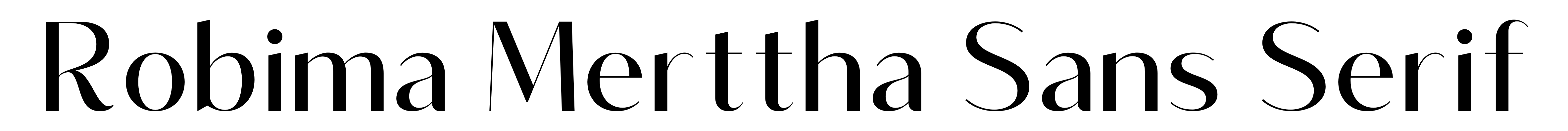 Robima Merttha Sans Serif