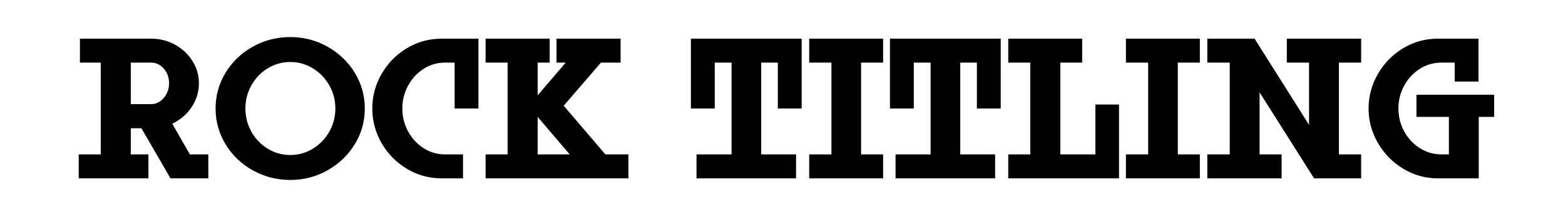 Rock Titling