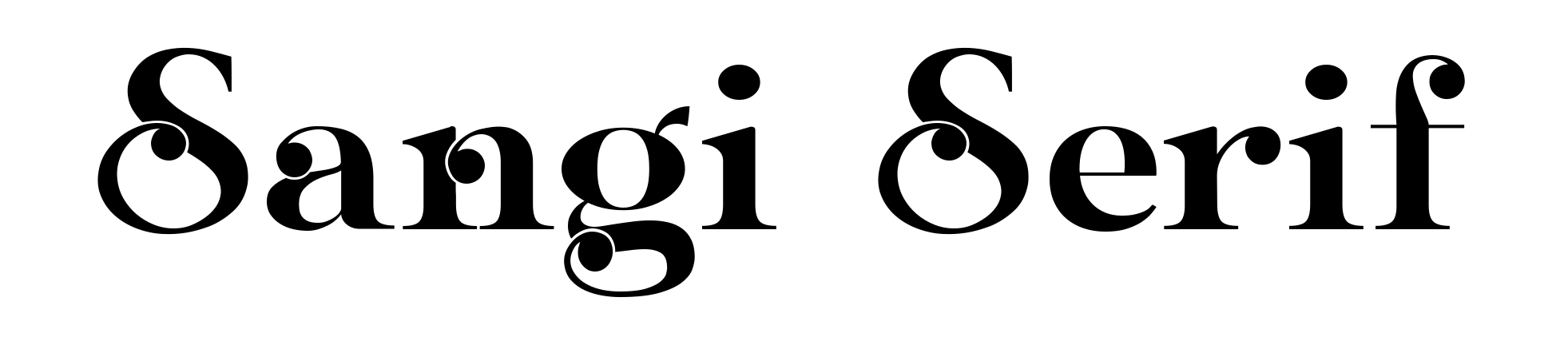 Sangi Serif
