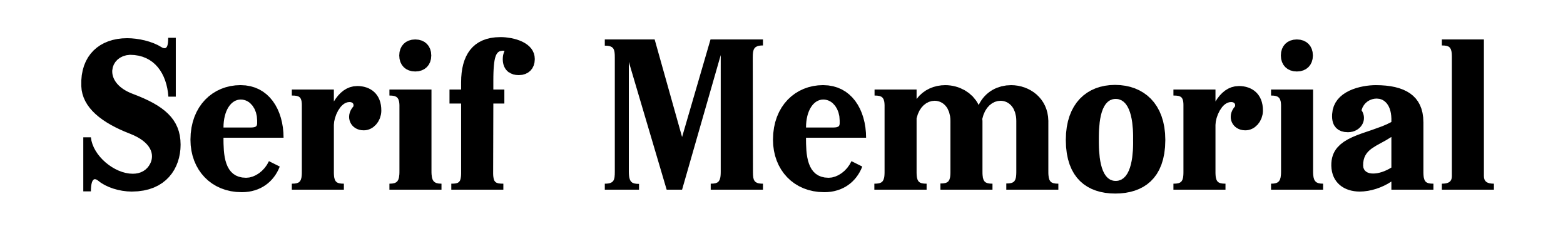 Serif Memorial