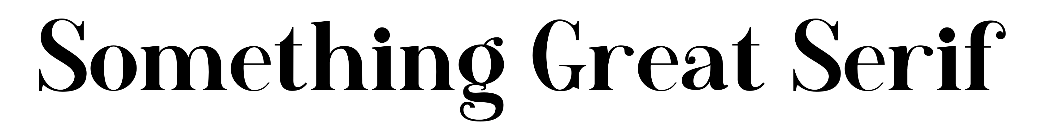 Something Great Serif