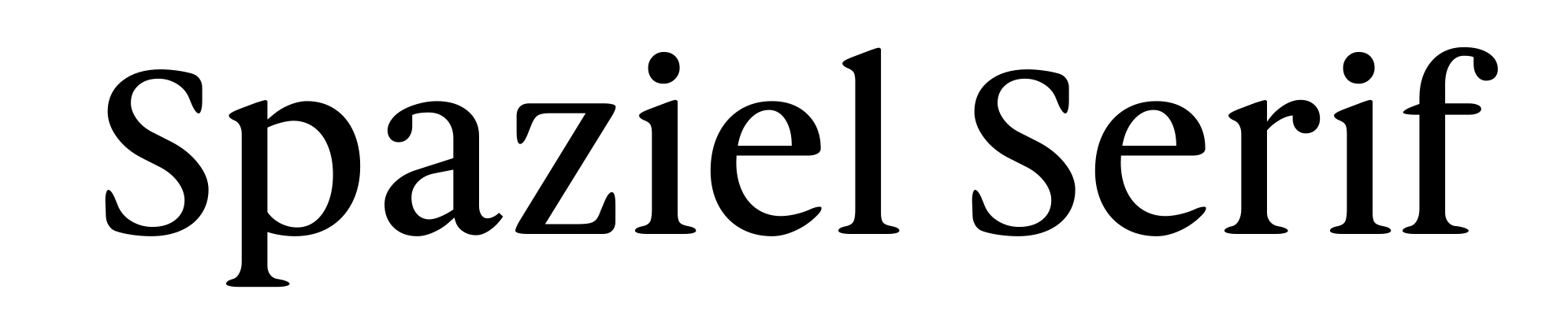 Spaziel Serif