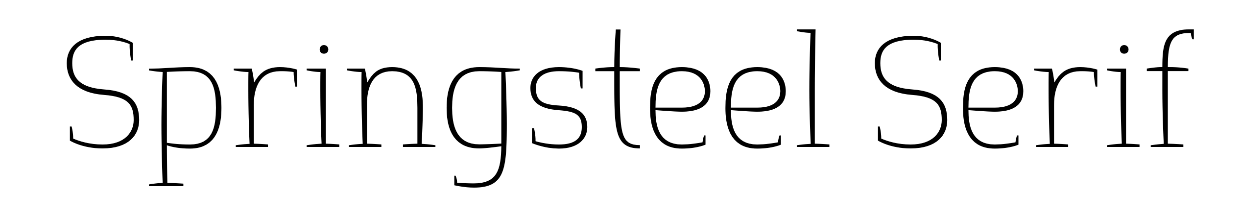 Springsteel Serif