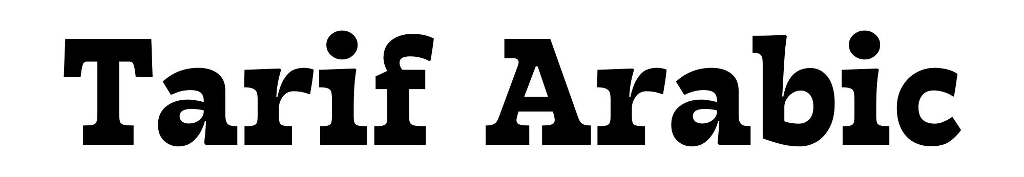 Tarif Arabic