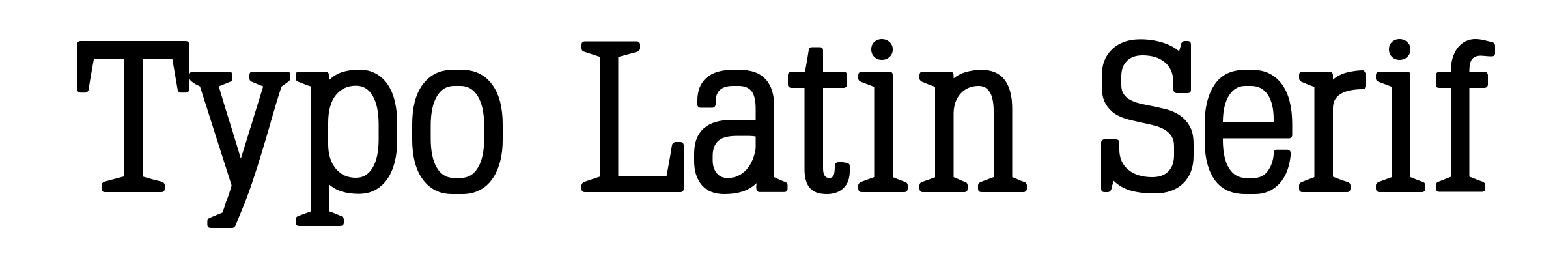 Typo Latin Serif