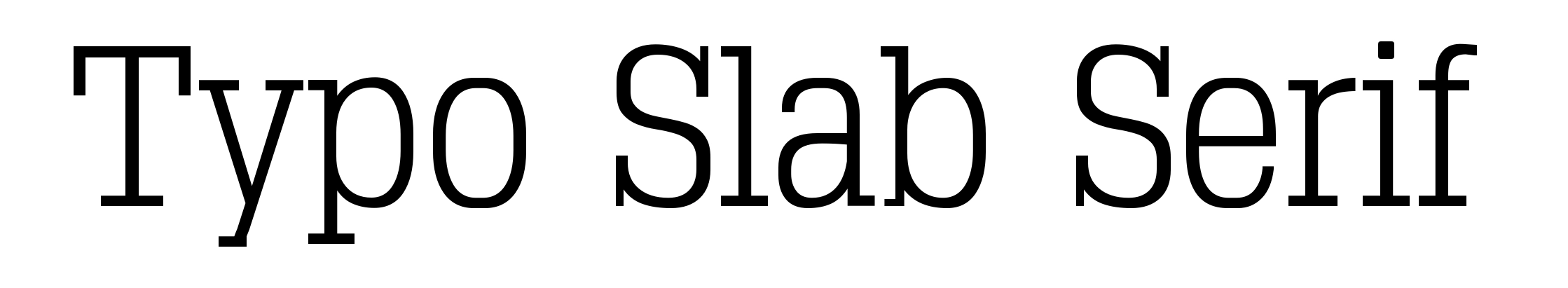 Typo Slab Serif