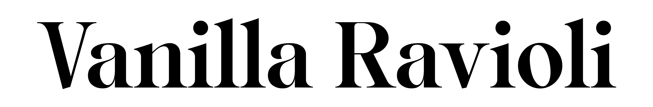 Vanilla Ravioli