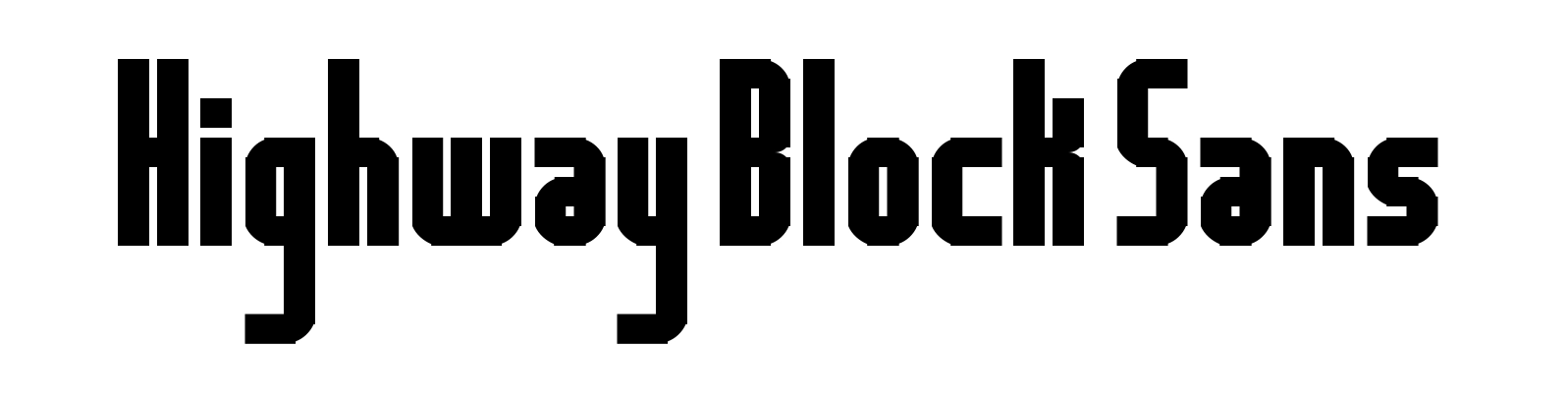 Highway Block Sans
