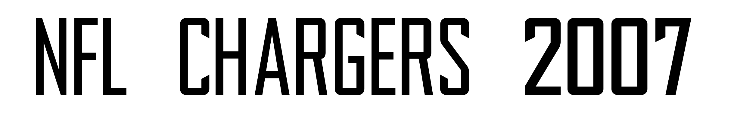 NFL Chargers 2007