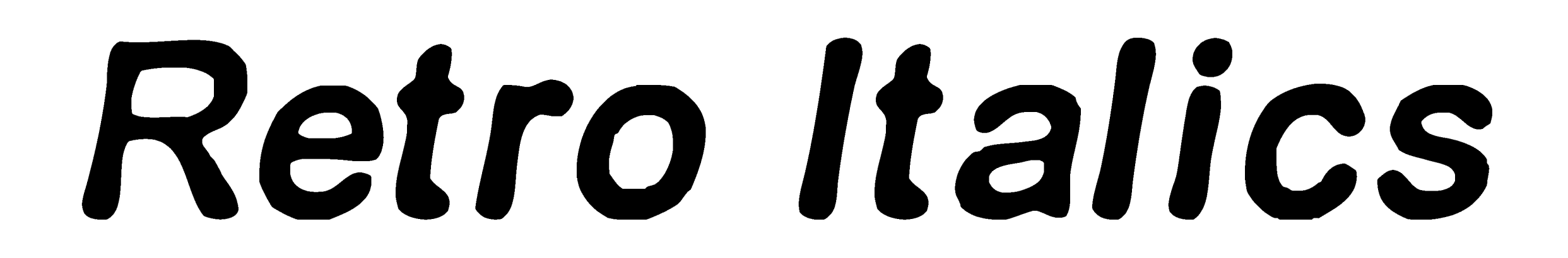 Retro Italics