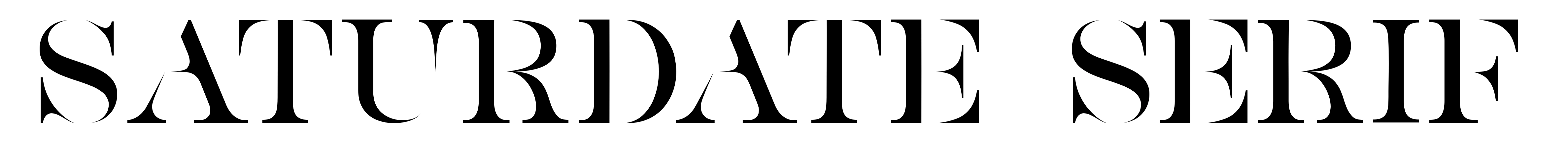 Saturdate Serif