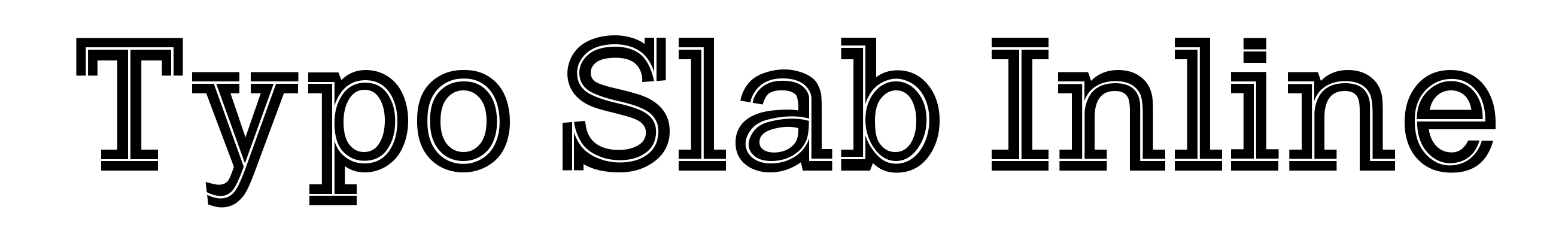 Typo Slab Inline