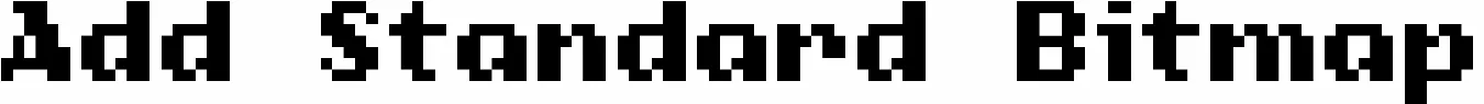 Add Standard Bitmap
