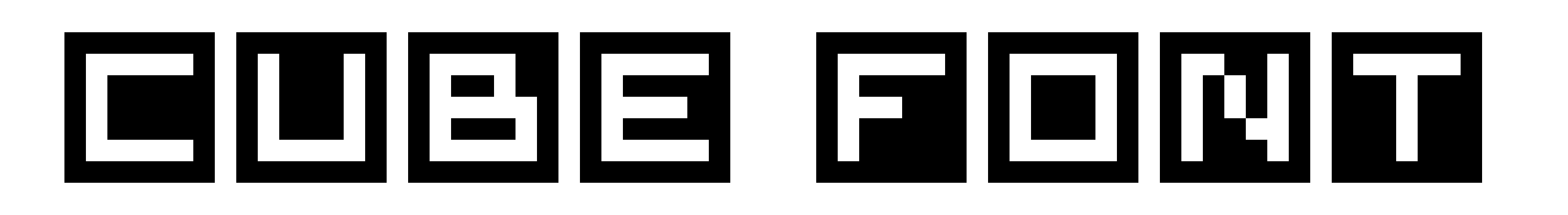 Cube Font