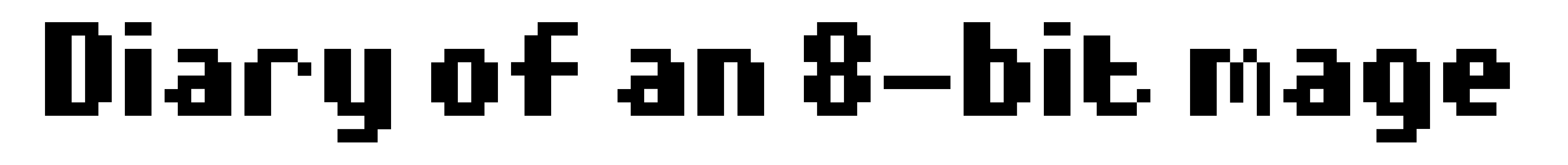 Diary of an 8-bit mage