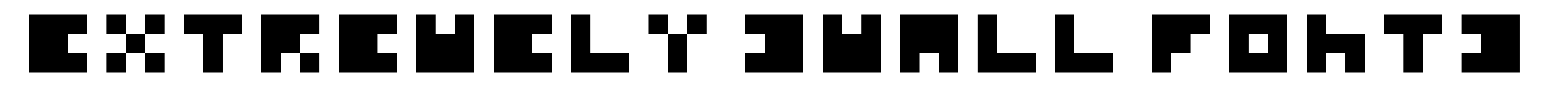 Extremely Small Fonts