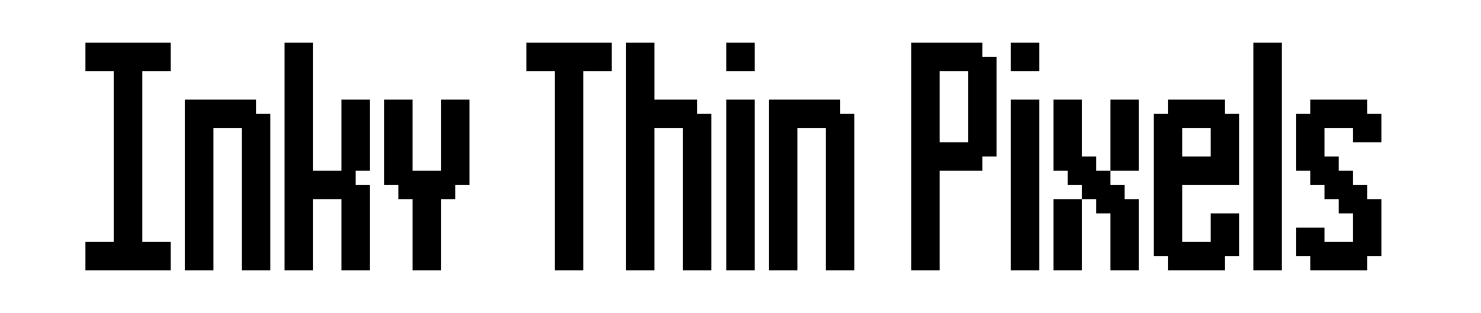 Inky Thin Pixels