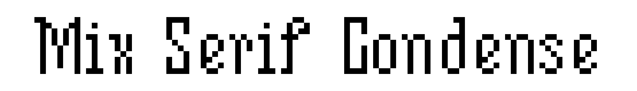 Mix Serif Condense
