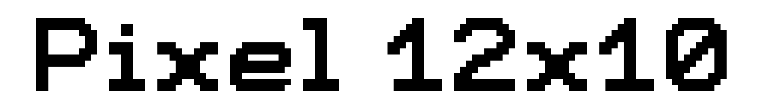 Pixel 12x10