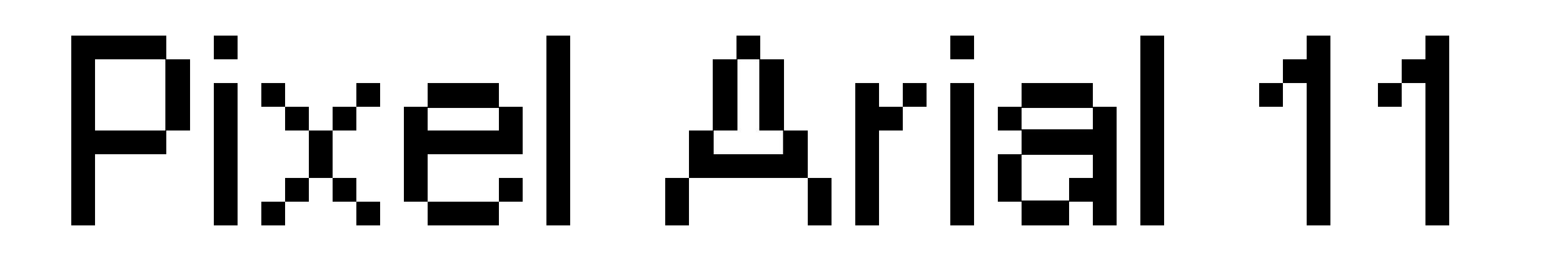 Pixel Arial 11