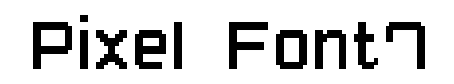 Pixel Font7