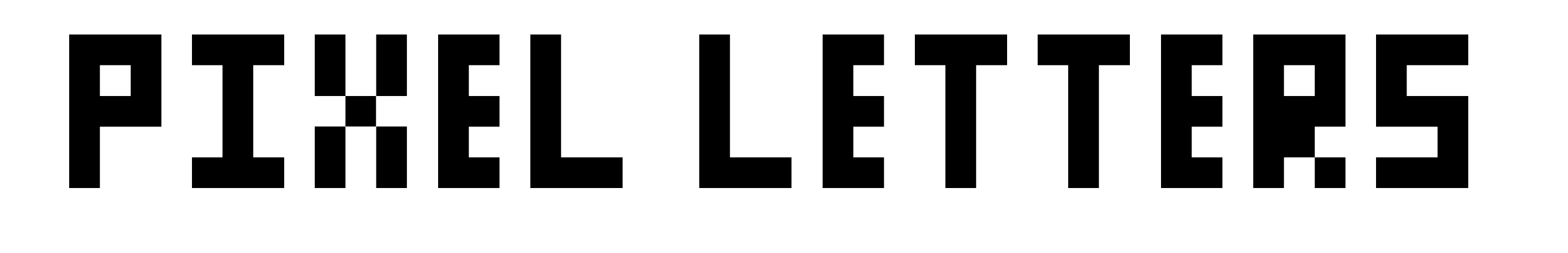 Pixel Letters