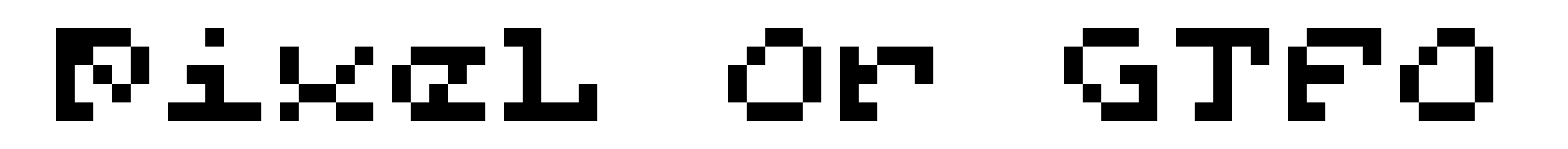 Pixel Or GTFO