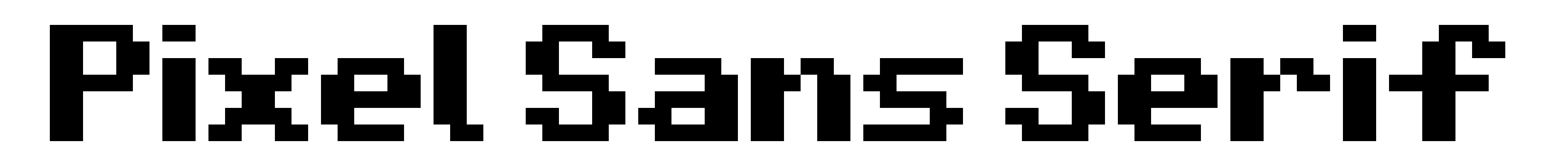Pixel Sans Serif