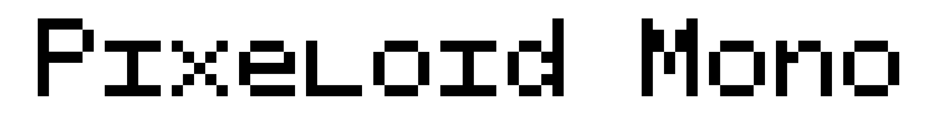 Pixeloid Mono