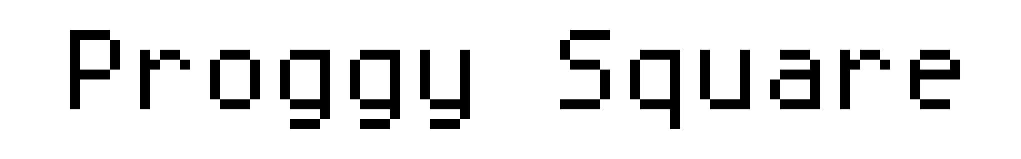 Proggy Square