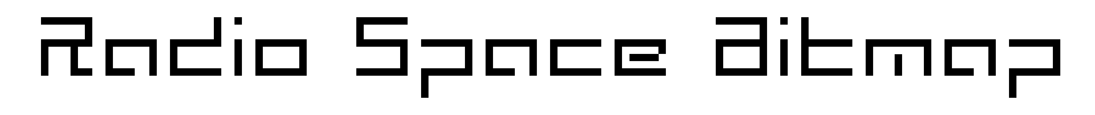 Radio Space Bitmap