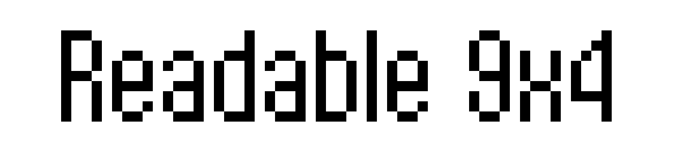 Readable 9x4