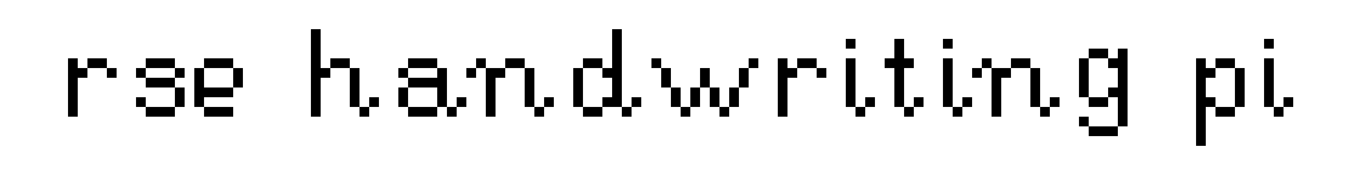 RSE Handwriting Pi