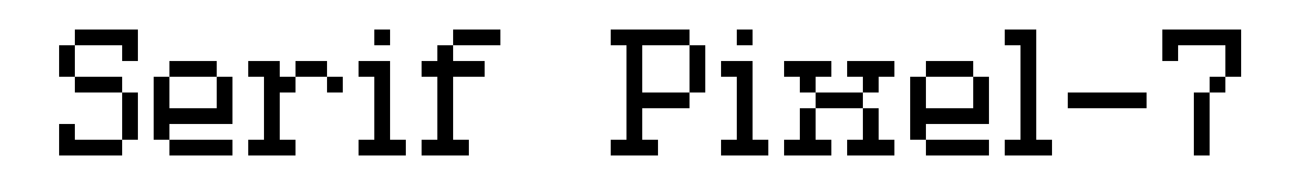 Serif Pixel-7