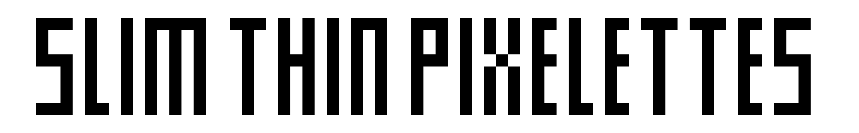 Slim Thin Pixelettes