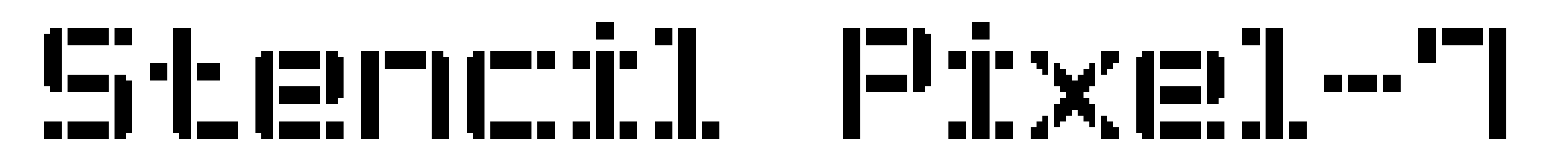 Stencil Pixel-7