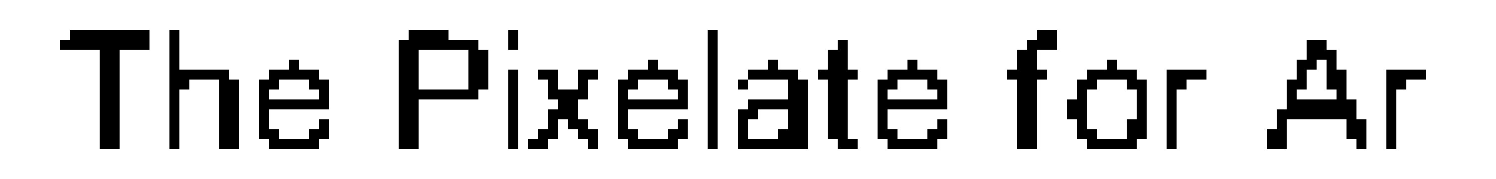 The Pixelate for Ar