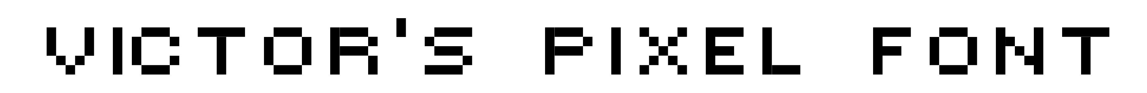Victor's Pixel Font